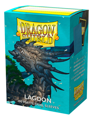 Sleeves Dragon Shield Dual Matte Verde Lagoon Padrão Standar