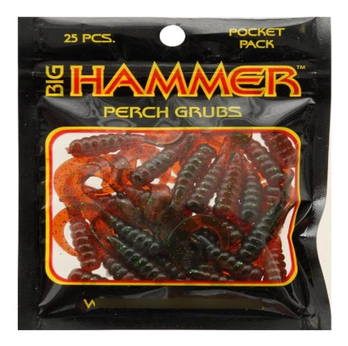 Big Hammer Perch Grub Bait, Aceite De Motor Verde, 1-3/4 Pul