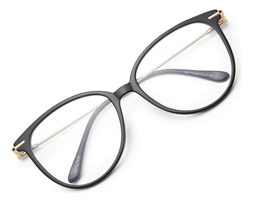 Gafas De Bloqueo De Luz Azul Sin Genero Color Negro Elegante