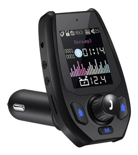 Transmisor Bluetooth 5.0 Fm Dual Usb Sd Manos Libres 5v3.1a 