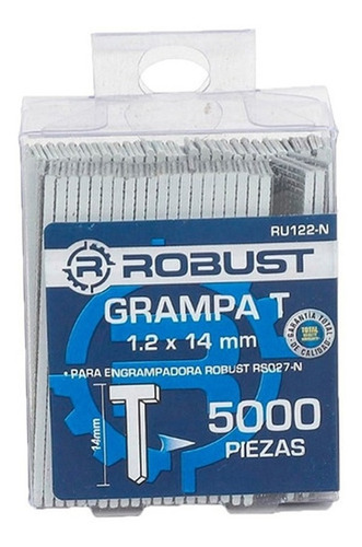 Imagen 1 de 4 de Grampas Engrampadora Robust 1.2 X 14 Mm X 5000 Oferta