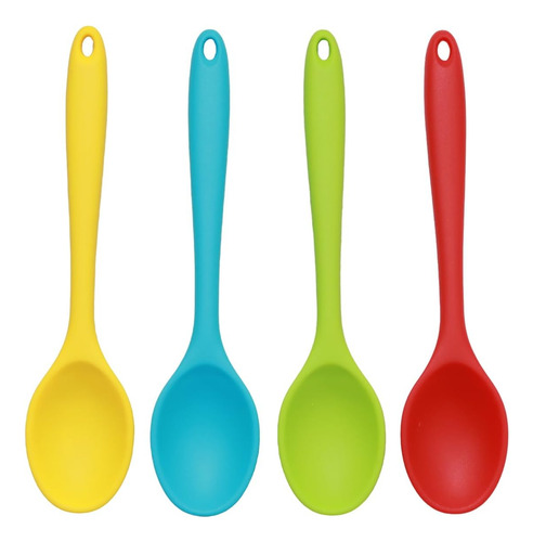 4 Cucharas De Silicona Cucharas De Silicona, Cucharas De Mez