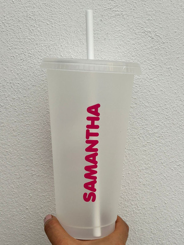 1 Vaso Con Popote Decorado De Mario Bros Artículo Fiesta Color Transparente