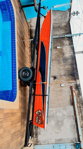 Canoa E Motor Mercury 30 Hp Com Partida Novo