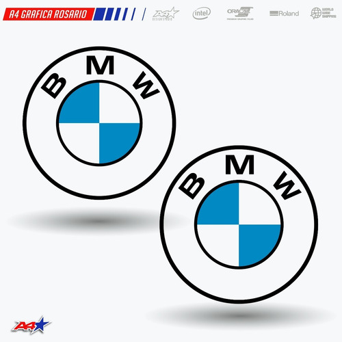 Calcomanía Premium Logo Bmw Motorrad  2022 2023 Negro