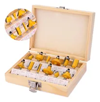 Comprar Jogo Fresa Compatível Tupia Makita Bosch Dewalt 6mm 12 Peças
