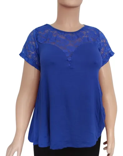 Blusa Remera Iris Fiesta Encaje Talles Especiales