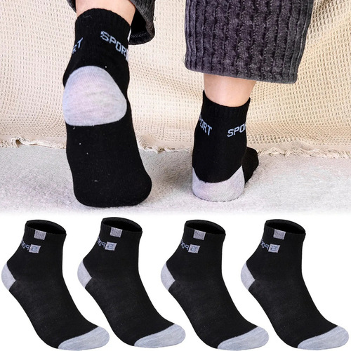 5 Pares De Calcetines Deportivos Algodón Transpirables Para
