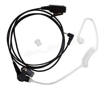 Fbi Style Motorola 53727 2-way Radio Earbud Headset Ptt  Sle