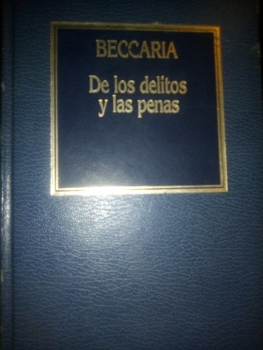 Beccaria De Los Delitos Y Las Penas Libro Físico