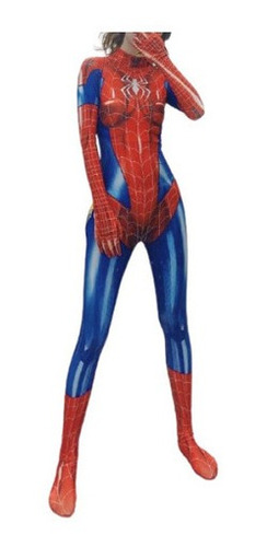 Spiderman Mono Halloween Cosplay Rojo Azul Disfraz A