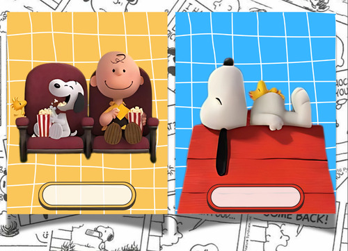 Kit Digital Para Imprimir Carátulas/separadores Snoopy - Pdf