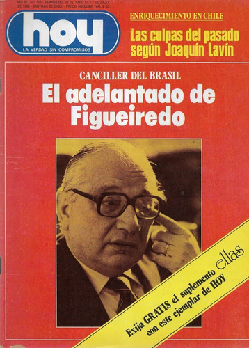 Revista Hoy 153 / 1 Julio 1980 Enriquecimiento Culpas Lavín