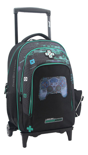 Mochila Carro Gamer Reforzada 18 Pulgada Bolsillo P/ Botella