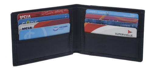 Imagen 4 de 8 de Billetera Hombre De Cuero Legitimo Premium Madu Regalo