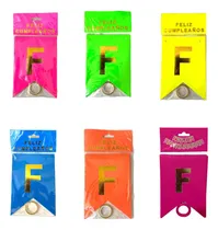 Comprar Banderín Feliz Cumpleaños Fluo Guirnalda Cotillón Letras