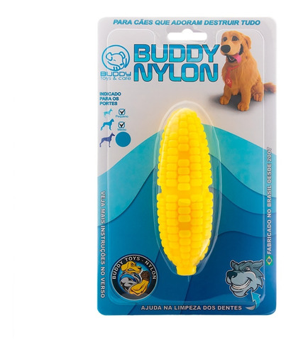 Mordedor Super Resistente Nylon Milho Buddy Toys