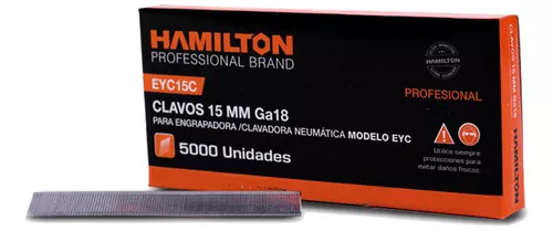 Engrampadora Clavadora Neumática + Clavos 15 Mm Hamilton