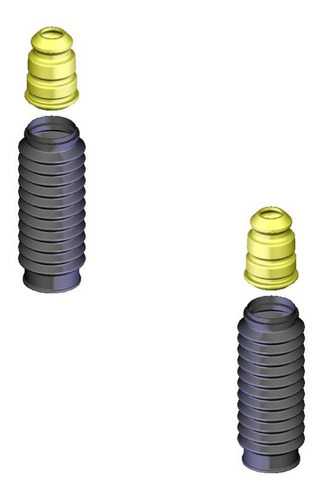 2 Cubrepolvo Amortiguador Delanteras Cougar 2001-2002 Kyb