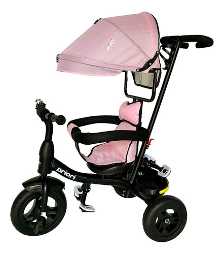 Triciclo Infantil Con Asiento Giratorio Priori Color Rosa