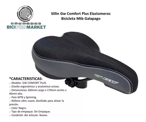 Sillín Confort Plus Sport 900 Bicicleta Mtb