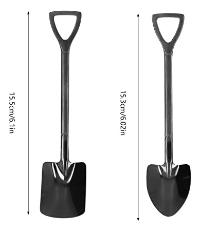 2 Cucharas De Acero Inoxidable De 6 Pulgadas, Ergonómicas, P