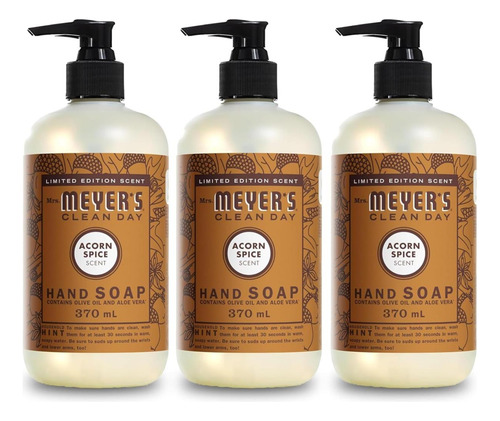 Señora. Jabón De Manos Meyers Clean Day, Especias De Bellota