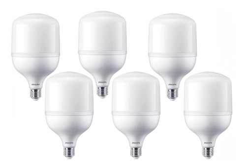 Combo X6 Lámparas Led Philips True Force 50w E27 6500k