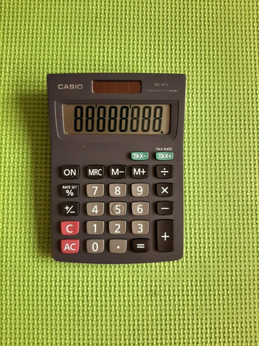 Calculadora Casio Modelo Ms-8tv Se Usa Con Luz O Pila