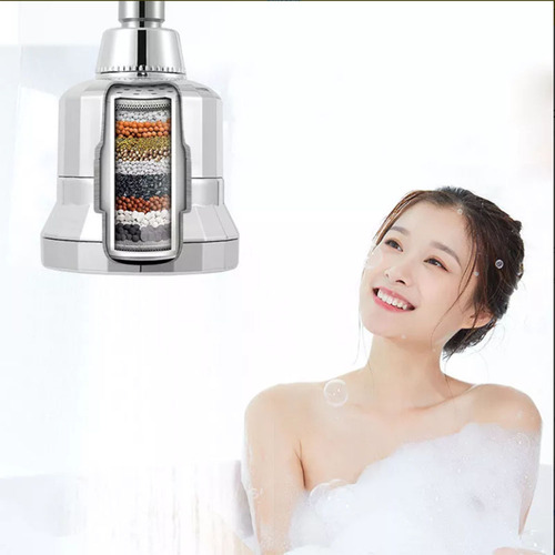 Cabezal De Ducha Premium Heaimo 3 En 1 Con Filtro De Ducha De 15 Niveles