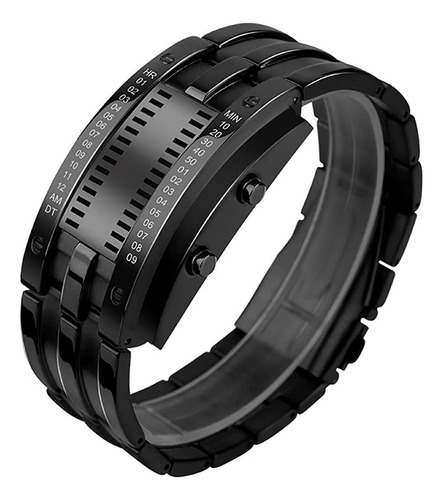 - Reloj Electrónico Binario Con Luz Led Azul For Hombre