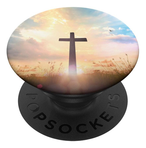 Jesus Cristo Cruz Con Sunshine Heaven Popsocket   Popsocket