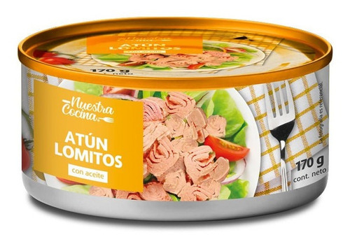 Lomo De Atun Nuestra Cocina Agua O Aceite170g(3unidad)-super