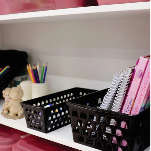 Cesto Organização Plástico Retangular Multiuso 32cm
