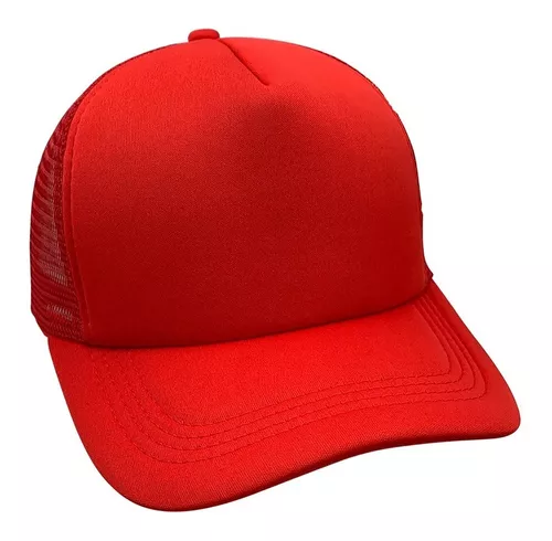 Gorra Trucker Roja Y Azul