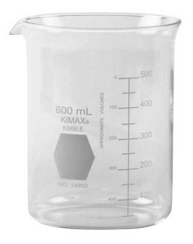 Vaso De Precipitado Laboratorio 600ml Kimax