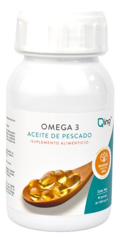 Omega 3 Qina Aceite De Pescado Dha Y Epa 90 Cap-qina