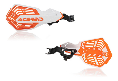 Imagen 1 de 2 de Protector De Mano K-future Vented Blanco/naranja (par)