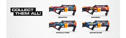 Imagen 5 de 8 de Pistola Lanza Dardos X-shot Zuru Skins Last Stand Graffiti