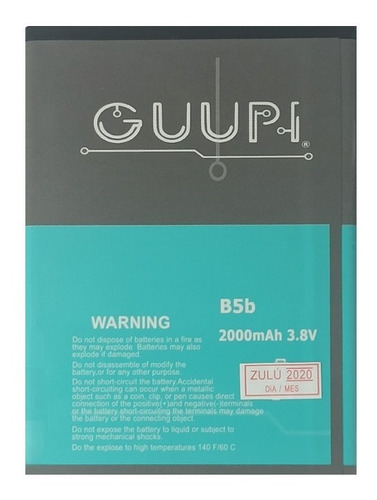 Imagen 3 de 3 de Bateria Pila Guupi Krip K5b / B5b