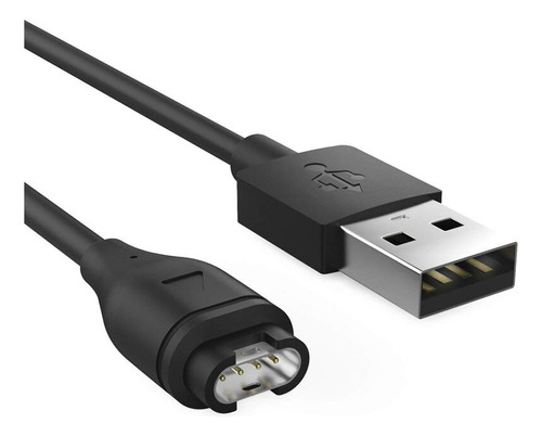 Cable cargador USB compatible con Garmin Fenix 8 Fenix 7, color negro
