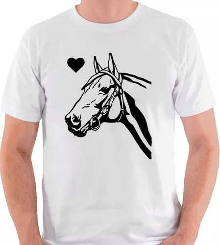 Camiseta Cavalo De Frente Hipismo Horse Camisa Blusa