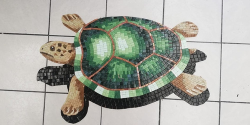 Imagen 1 de 3 de Mosaico Figura Tortuga Para Alberca De 60 Cms.