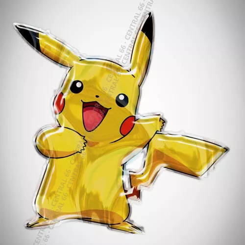 Adesivo Desenho Pokemon Pikachu Resinado