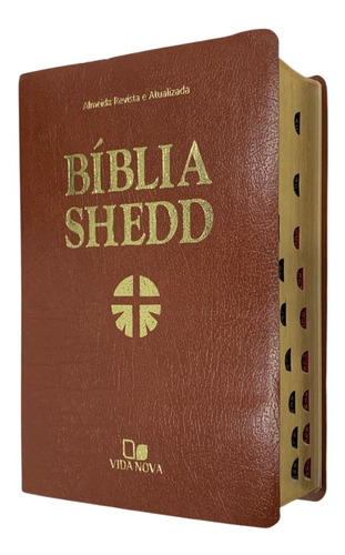 Bíblia De Estudo Shedd Capa Marrom Com Índice Luxo 
