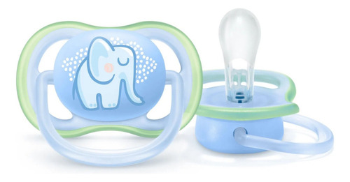 Chupon Elefante Philips Avent Ultra Air Bebé 1 Pieza 0-6m Color Azul