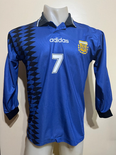 Camiseta Argentina 1994 Caniggia #7 Boca Roma Tanogol S - M