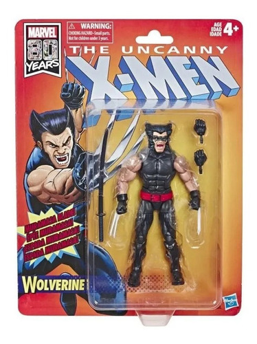 Figura De Acción Wolverine The Uncanny X-men Vintage Hasbro