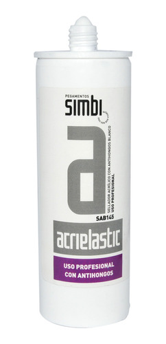 Silicon Blanco Acrielastic/fungicida Cartucho 145ml Silipex