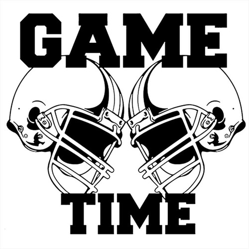 Adesivo De Parede 28x25cm - Game Time Hora Do Jogo Football